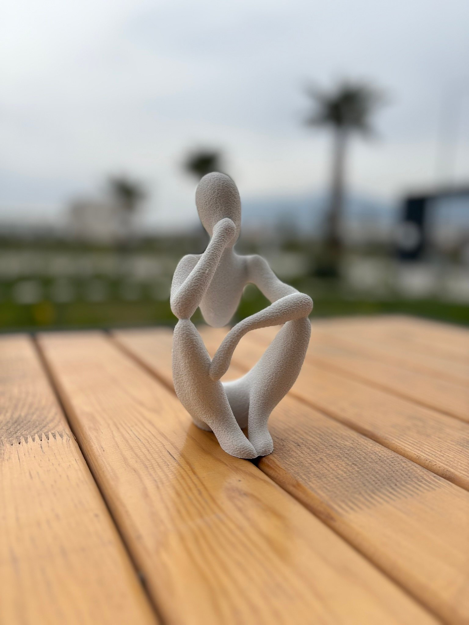 Düşünen Figür Dekoratif Heykel Soyut & Modern Sanat Biblo - Görsel 6