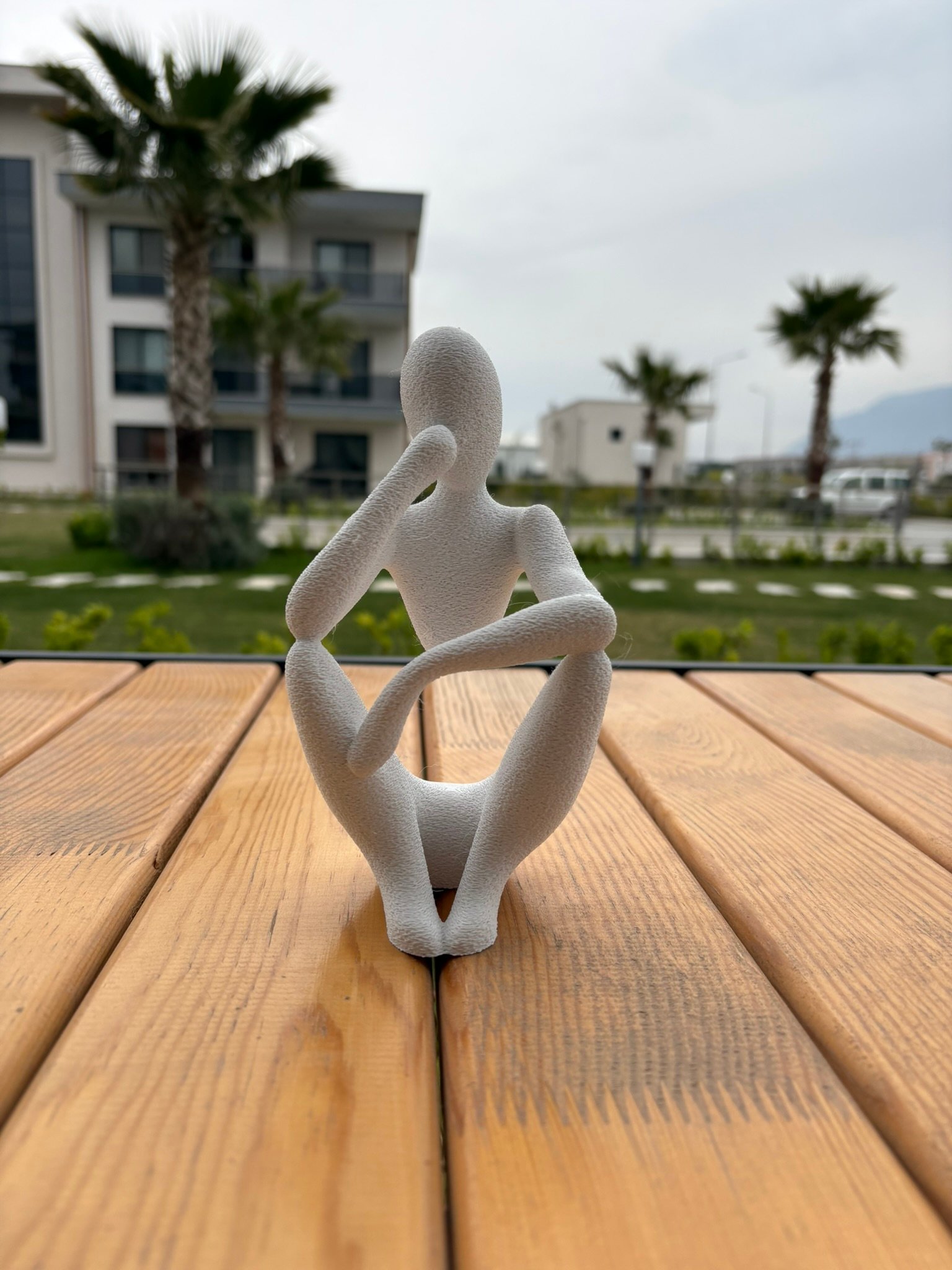 Düşünen Figür Dekoratif Heykel Soyut & Modern Sanat Biblo - Görsel 4