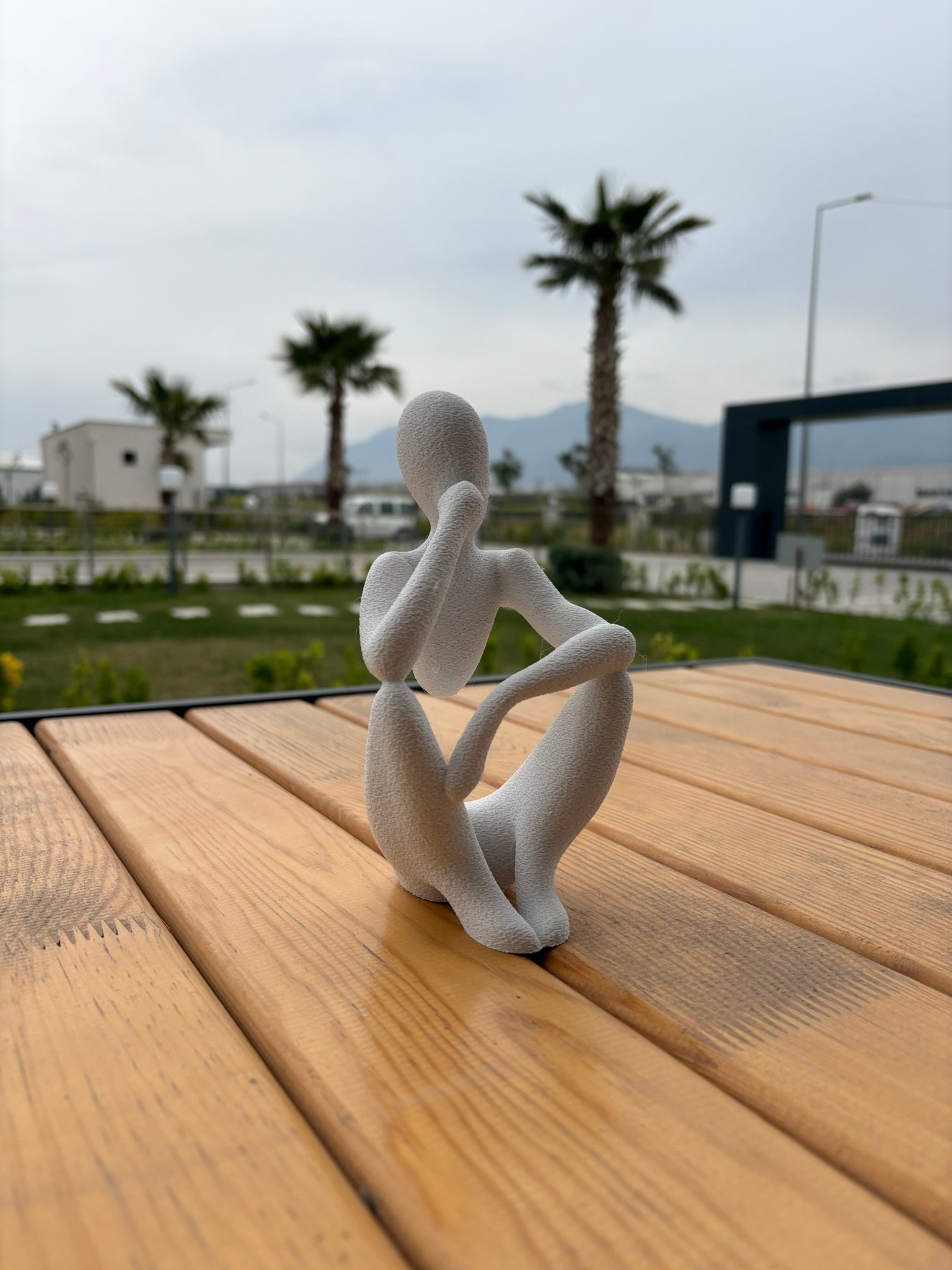 Düşünen Figür Dekoratif Heykel Soyut & Modern Sanat Biblo - Görsel 3